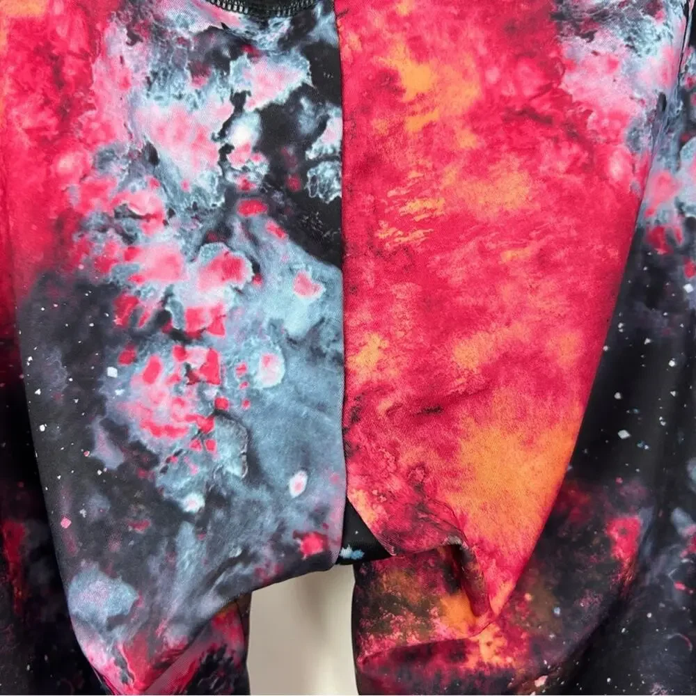 Onzie Crop Legging Sky Space Celestial‎ Milky Way Mesh Size Medium / Large